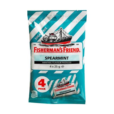 Fisherman's Friend Spearmint Sockerfri, 25 g x4